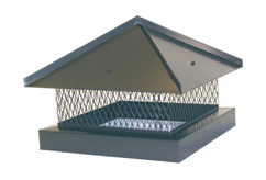 Painted Black Single-Flue Top, Chimney Caps, Wallkill, NY Painted Black Single-Flue Top, Chimney Caps, Wallkill, NY